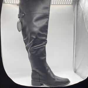 Sun +StoneWide Calf over the knees Allicce Black boots